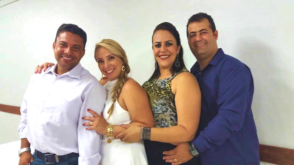 Pedro Luiz, Sandra Líbano, Emiliane Veloso e Renato Lemos Borges 